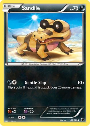Sandile (68) [Plasma Freeze] Reverse Holofoil - Deck Out Gaming