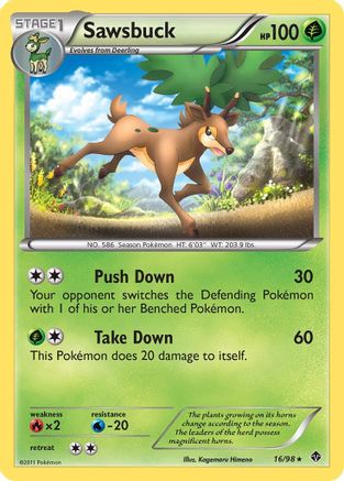 Sawsbuck (16) [Emerging Powers] Reverse Holofoil - Deck Out Gaming