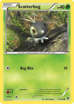 Scatterbug (15) [XY Base Set] Reverse Holofoil - Deck Out Gaming