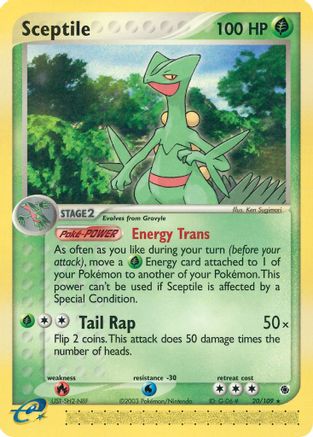 Sceptile - 20/109 (20) [Ruby and Sapphire] Reverse Holofoil - Deck Out Gaming