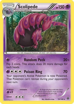 Scolipede (53) [XY Base Set] Reverse Holofoil - Deck Out Gaming