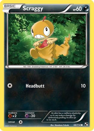 Scraggy (68) [Black and White] - Deck Out Gaming