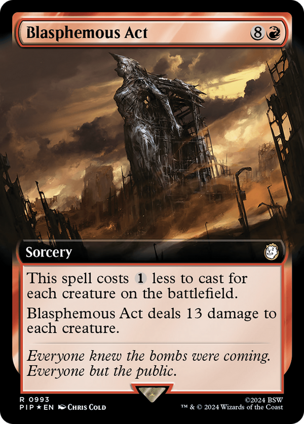 Blasphemous Act (Extended Art) (Surge Foil) (993) [Fallout] foil - Deck Out Gaming