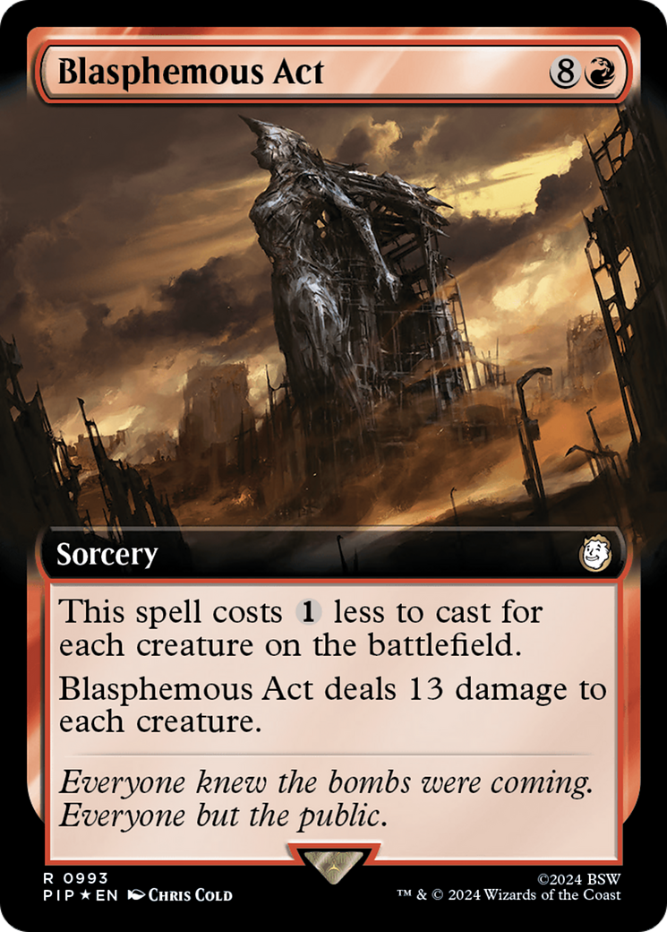 Blasphemous Act (Extended Art) (Surge Foil) (993) [Fallout] foil - Deck Out Gaming