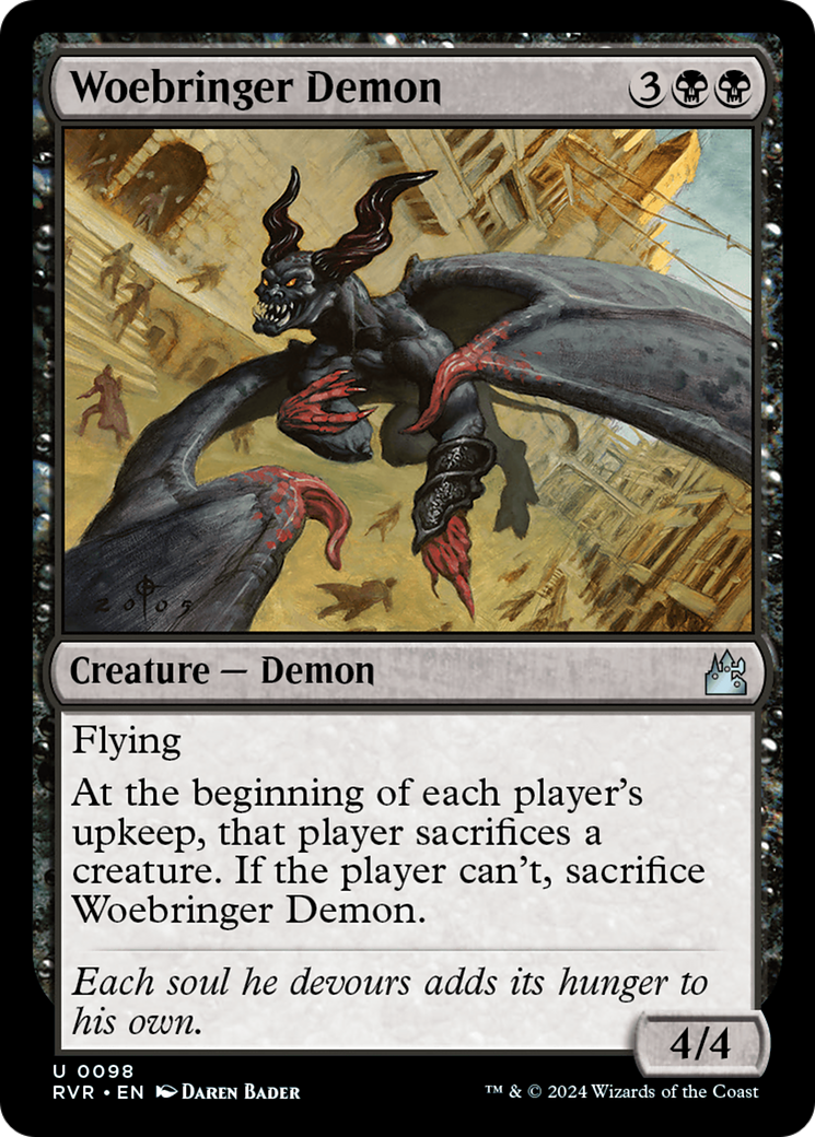 Woebringer Demon (98) [Ravnica Remastered] foil - Deck Out Gaming