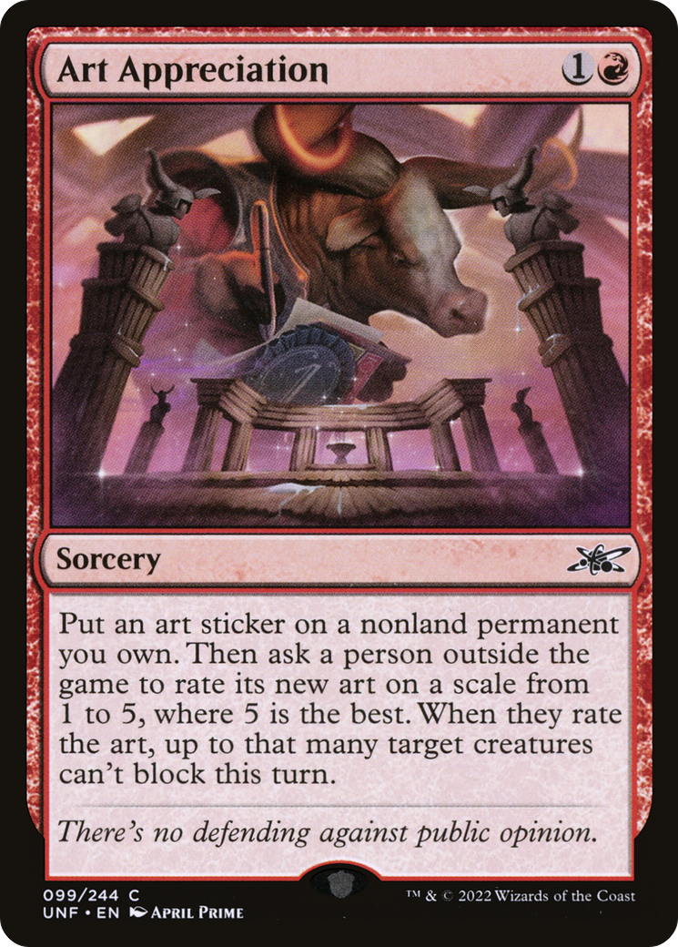 Art Appreciation (99) [Unfinity] - Deck Out Gaming
