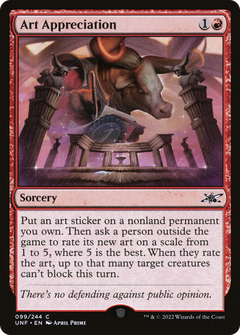 Art Appreciation (99) [Unfinity] - Deck Out Gaming