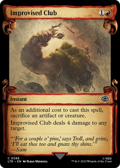 Improvised Club (Showcase Scrolls) (588) [The Lord of the Rings: Tales of Middle-earth] foil - Deck Out Gaming