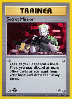 Secret Mission (118) [Gym Heroes] 1st Edition - Deck Out Gaming