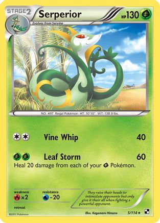 Serperior (5) (5) [Black and White] Holofoil - Deck Out Gaming
