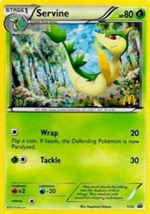 Servine - 1/12 (1) [McDonald's Promos 2012] Holofoil - Deck Out Gaming