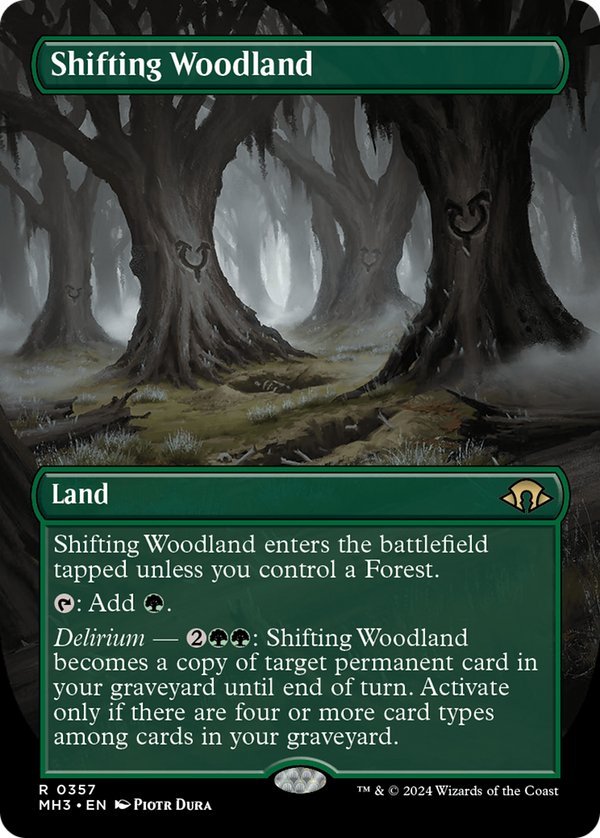 Shifting Woodland (Borderless) (357) [Modern Horizons 3] - Deck Out Gaming