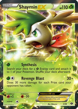 Shaymin EX (5) [Next Destinies] Holofoil - Deck Out Gaming