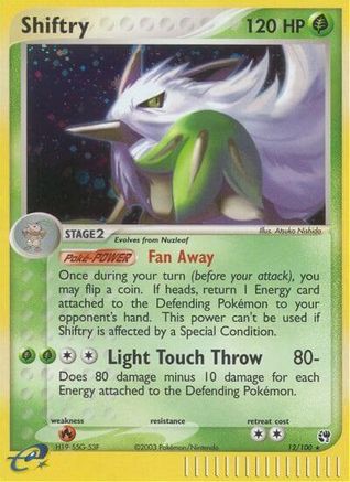 Shiftry - 12/100 (12) [Sandstorm] Reverse Holofoil - Deck Out Gaming