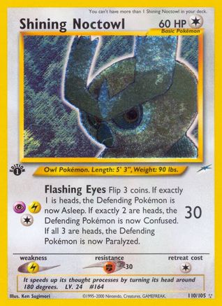 Shining Noctowl (110) [Neo Destiny] 1st Edition Holofoil - Deck Out Gaming