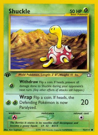 Shuckle (72) [Neo Genesis] 1st Edition - Deck Out Gaming