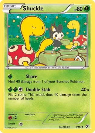 Shuckle (3) [Legendary Treasures] Reverse Holofoil - Deck Out Gaming