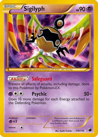 Sigilyph (118) [Plasma Freeze] Holofoil - Deck Out Gaming