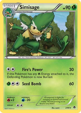 Simisage (2) [Emerging Powers] Reverse Holofoil - Deck Out Gaming
