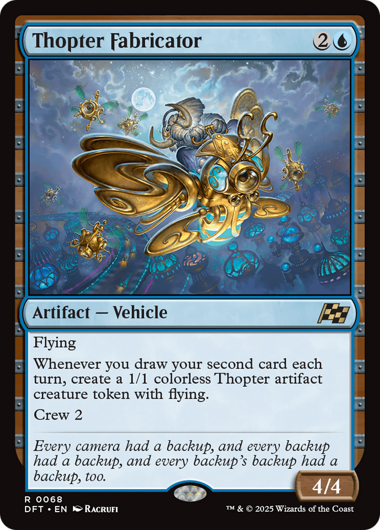 Thopter Fabricator (68) [Aetherdrift] foil - Deck Out Gaming