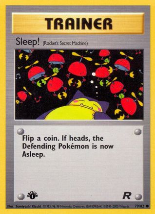 Sleep! (79) [Team Rocket] 1st Edition - Deck Out Gaming