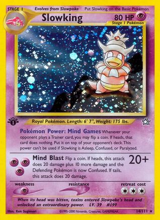 Slowking (14) [Neo Genesis] 1st Edition Holofoil - Deck Out Gaming