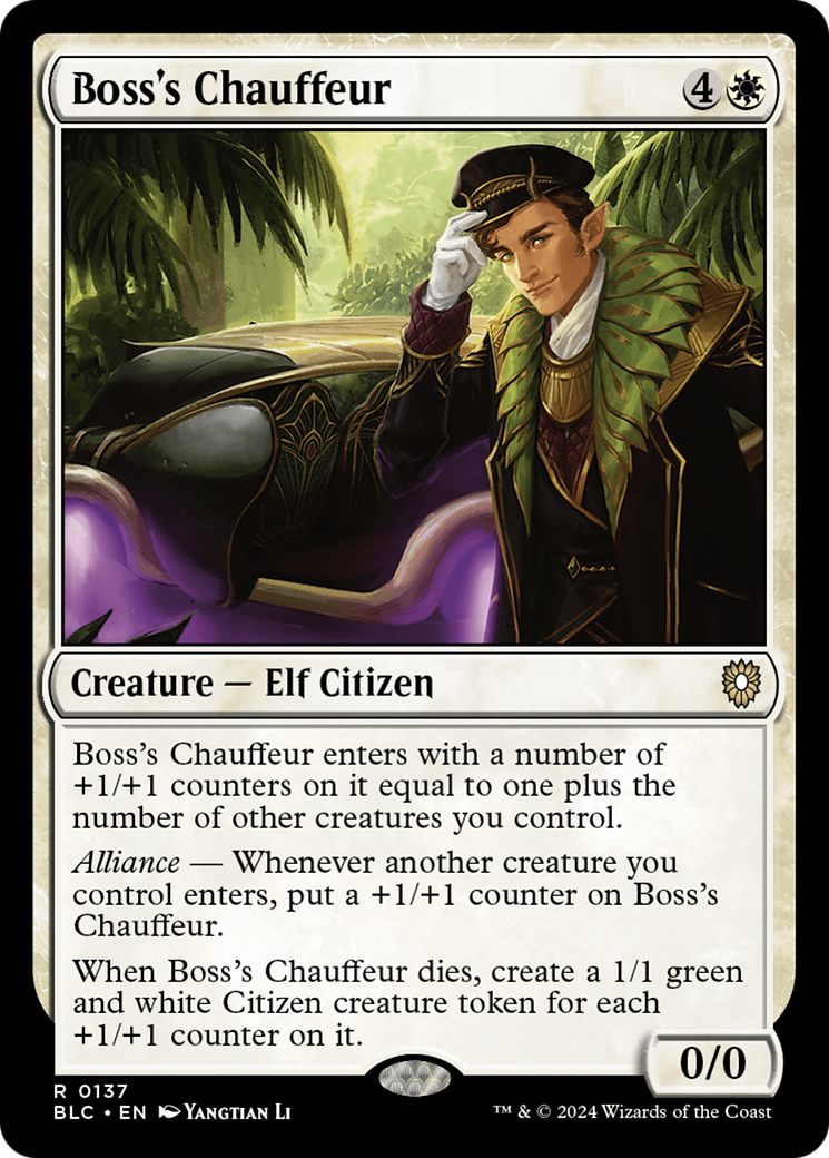 Boss's Chauffeur (137) [Bloomburrow Commander] - Deck Out Gaming