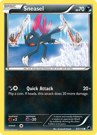 Sneasel (65) [Plasma Freeze] Reverse Holofoil - Deck Out Gaming