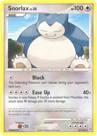 Snorlax (37) [Diamond and Pearl] Reverse Holofoil - Deck Out Gaming