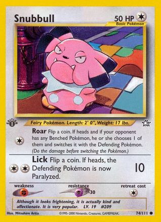 Snubbull (74) [Neo Genesis] 1st Edition - Deck Out Gaming