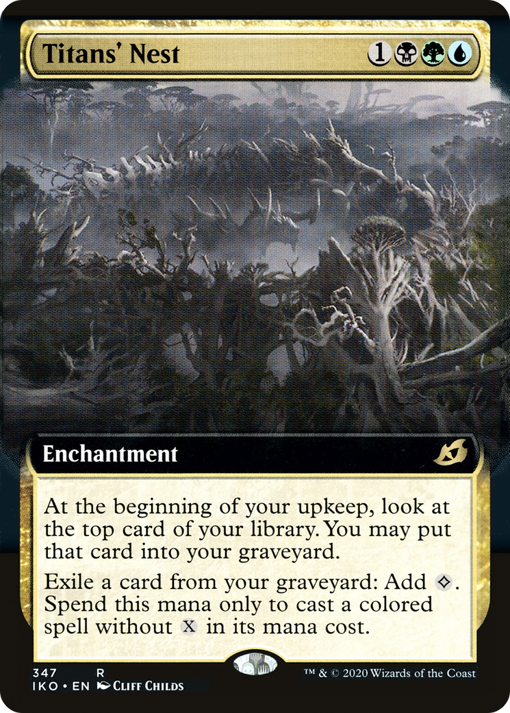 Titans' Nest (Extended Art) (347) [Ikoria: Lair of Behemoths] foil - Deck Out Gaming