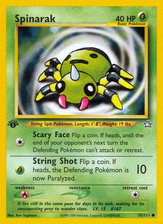 Spinarak (75) [Neo Genesis] 1st Edition - Deck Out Gaming
