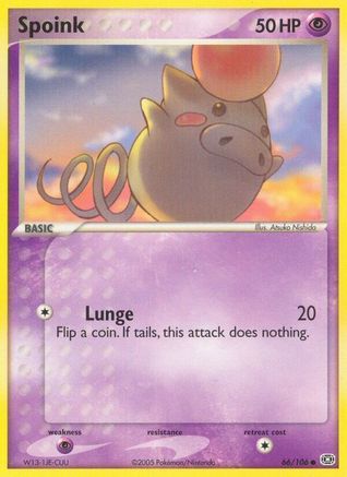 Spoink - 066/106 (66) [Emerald] Reverse Holofoil - Deck Out Gaming