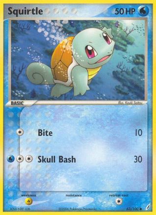 Squirtle - 063/100 (63) [Crystal Guardians] - Deck Out Gaming