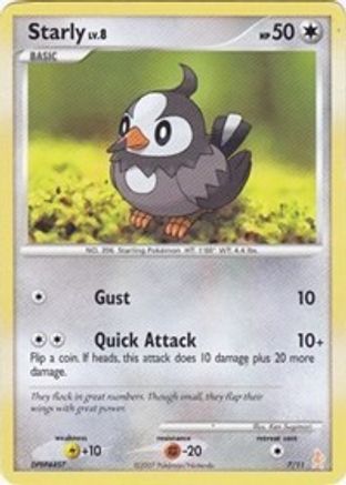 Starly (7) [DP Trainer Kit: Manaphy & Lucario] - Deck Out Gaming