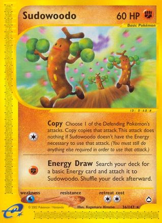 Sudowoodo (36) [Aquapolis] - Deck Out Gaming