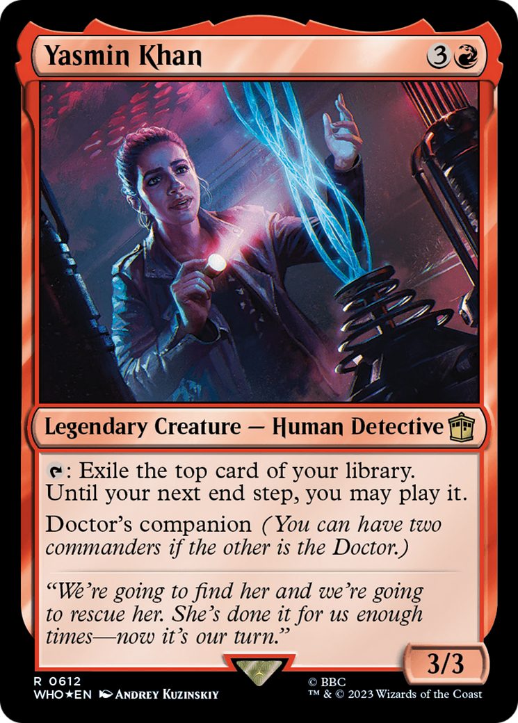 Yasmin Khan (Surge Foil) (612) [Doctor Who] foil - Deck Out Gaming