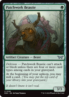 Patchwork Beastie (195) [Duskmourn: House of Horror] foil - Deck Out Gaming
