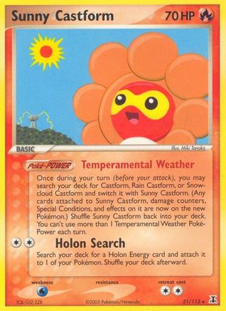 Sunny Castform (31) [Delta Species] Reverse Holofoil - Deck Out Gaming