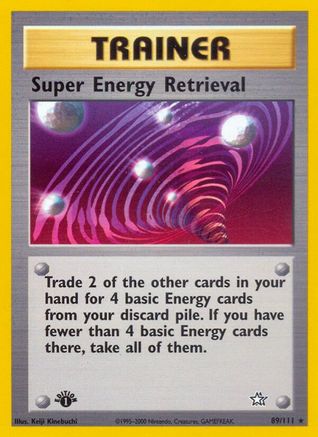 Super Energy Retrieval (89) [Neo Genesis] 1st Edition - Deck Out Gaming