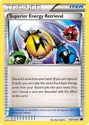 Superior Energy Retrieval (103) [Plasma Freeze] Reverse Holofoil - Deck Out Gaming