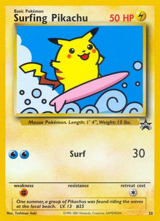 Surfing Pikachu (28) [WoTC Promo] - Deck Out Gaming