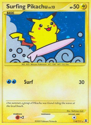 Surfing Pikachu (114) [Rising Rivals] Holofoil - Deck Out Gaming
