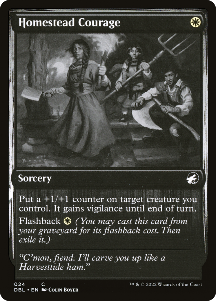 Homestead Courage (24) [Innistrad: Double Feature] foil - Deck Out Gaming