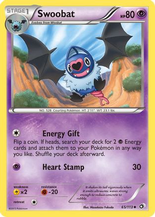Swoobat (65) [Legendary Treasures] Reverse Holofoil - Deck Out Gaming