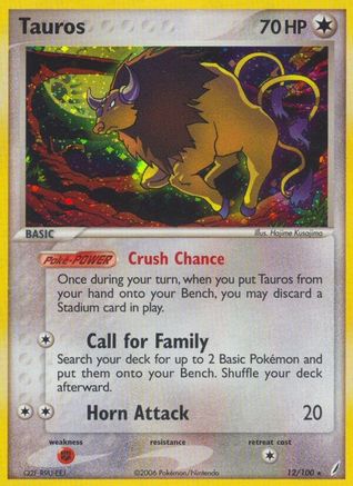 Tauros (12) [Crystal Guardians] Reverse Holofoil - Deck Out Gaming