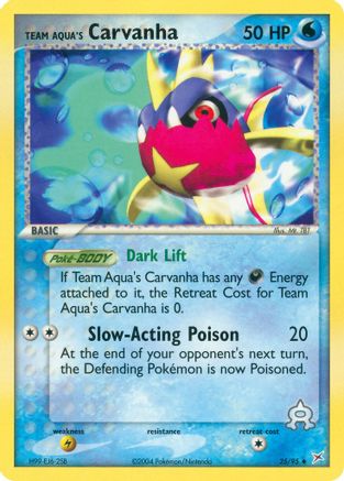 Team Aqua's Carvanha - 25/95 (25) [Team Magma vs Team Aqua] - Deck Out Gaming