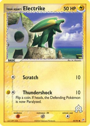 Team Aqua's Electrike - 52/95 (52) [Team Magma vs Team Aqua] - Deck Out Gaming