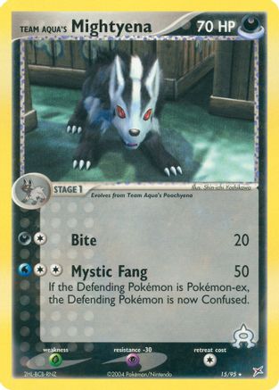 Team Aqua's Mightyena - 15/95 (15) [Team Magma vs Team Aqua] Reverse Holofoil - Deck Out Gaming