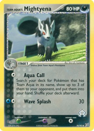 Team Aqua's Mightyena - 30/95 (30) [Team Magma vs Team Aqua] - Deck Out Gaming